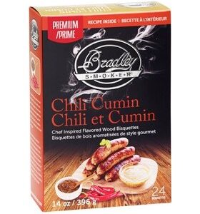 Bradley Røykebriketter av Chilli Cumin 48-pack