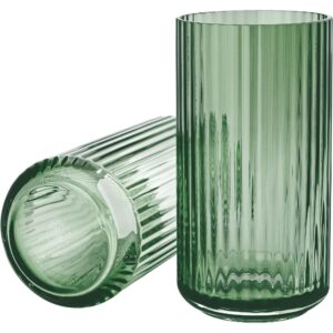 Lyngby Porcelæn Vase 20 cm., Glass Copenhagen Green