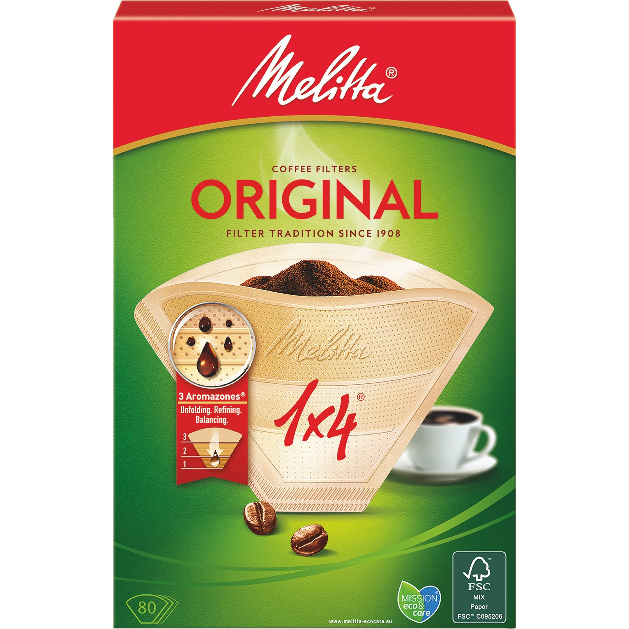 Melitta Original Kaffefilter 1x4/80