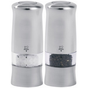 Peugeot Zeli Duo Elektriske Salt & Pepperkverner 14 cm Sølv