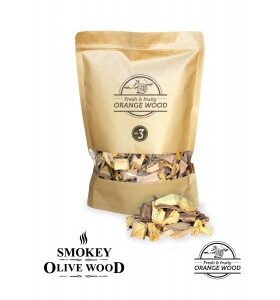 Røykeflis av Appelsintre Nº3 - Smokey Olive Wood