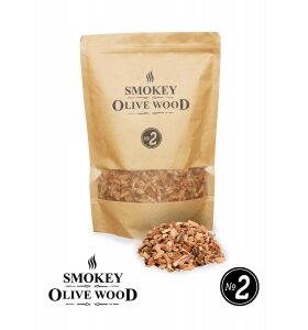 Røykeflis av Oliventre Nº2 - Smokey Olive Wood
