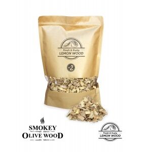 Røykeflis av Sitrontre Nº2 - Smokey Olive Wood