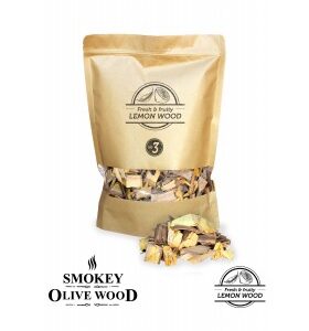 Røykeflis av Sitrontre Nº3 - Smokey Olive Wood