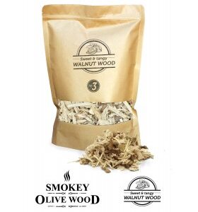 Røykeflis av Valnøtttre Nº3 - Smokey Olive Wood