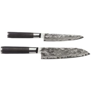 Satake Kuro 2 deler knivsett, Santoku 18 cm. og Petty 15 cm.
