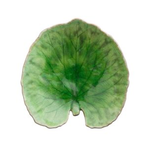 Costa Nova Riviera tallerken vannliljeblad grønn/sort - 18 cm