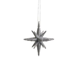 Medusa Copenhagen Star 7,5 cm 4 stk. sølv