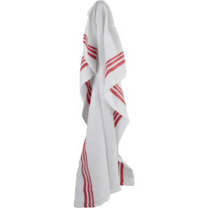 Exxent Kjøkkenhåndkle med røde striper Bomull/Lin