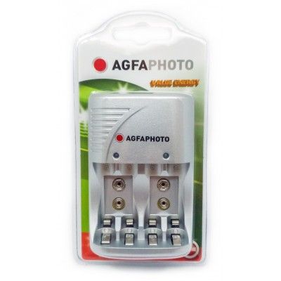 1 stk AgfaPhoto opplader - til oppladbartt batteri