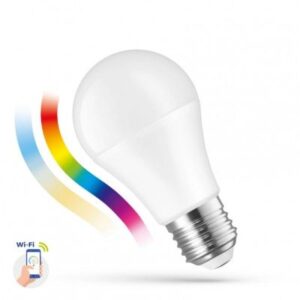 13W Smart Home LED pære - Verker med Google Home, Alexa og smartphones, E27, A60 - Dimbar : Via Smart Home, Kulør : Varm-kald + RGB