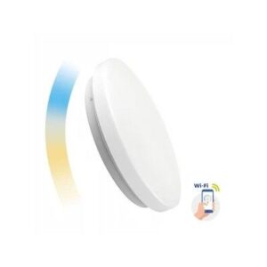 36W Smart Home rund LED taklampe - Virker med Google Home, Alexa og smartphones, Ø48,8cm, 230V - Dimbar : Via Smart Home, Kulør : Fra varm til kald
