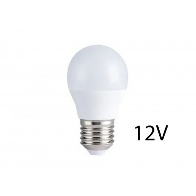 4W LED pære - G45, E27, 12V - Dimbar : Ikke dimbar, Kulør : Varm