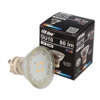 Grønn LED spot - 1W, 230V, GU10 - Dimbar : Ikke dimbar, Kulør : Grønn