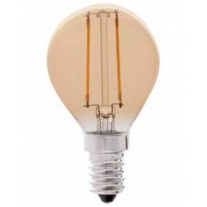 LEDlife 2W LED kronepære - Dimbar, karbon filamenter, røkt glass, ekstra varm, E14 - Dimbar : Dimbar, Kulør : Ekstra varm