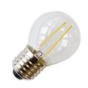 LEDlife 2W LED kronepære - Karbon filamenter, E27 - Dimbar : Ikke dimbar, Kulør : Varm