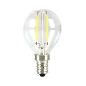 Ledlife 2W LED krone pære - Karbon filamenter, P45, varm hvit, E14 - Dimbar : Dimbar, Kulør : Varm