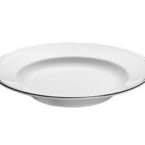 Pillivuyt Bistro pastatallerken dyp hvit/sølv - 26 cm