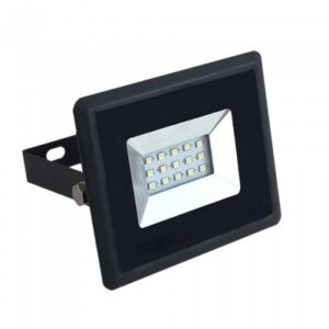 V-Tac 10W LED lyskaster - Arbeidslampe, utendørs - Dimbar : Ikke dimbar, Farge på huset : Svart, Kulør : Varm