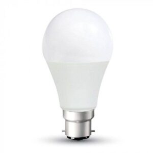 V-Tac 15W LED pære - Kraftig pære, A65, B22 - Dimbar : Ikke dimbar, Kulør : Varm