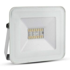V-Tac 20W LED lyskaster RGB+CCT - Bluetooth, IP65 utendørs - Dimbar : Dimbar, Farge på huset : Hvit, Kulør : 3-i-1