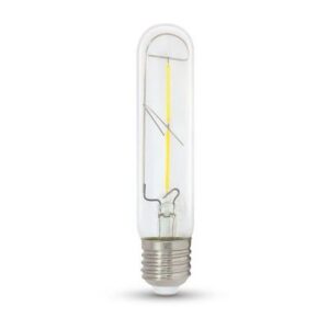 V-Tac 2W LED pære - Karbon filamenter, T30, E27 - Dimbar : Ikke dimbar, Kulør : Varm