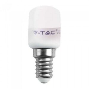V-Tac 2W LED pære - Samsung LED chip, kjøleskapspære, E14 - Dimbar : Ikke dimbar, Kulør : Varm