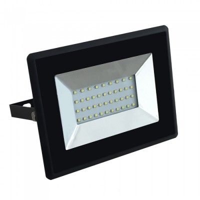 V-Tac 30W LED lyskaster - Arbeidslampe, utendørs - Dimbar : Ikke dimbar, Farge på huset : Svart, Kulør : Nøytral