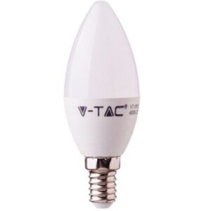V-Tac 3W LED Sterinlys pære - B35, E14, 230V - Dimbar : Ikke dimbar, Kulør : Varm