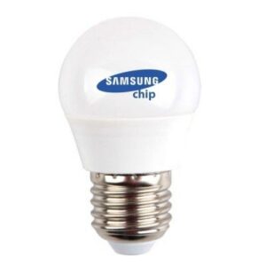 V-Tac 4,5W LED kronepære - Samsung LED chip, G45, E27 - Dimbar : Ikke dimbar, Kulør : Varm