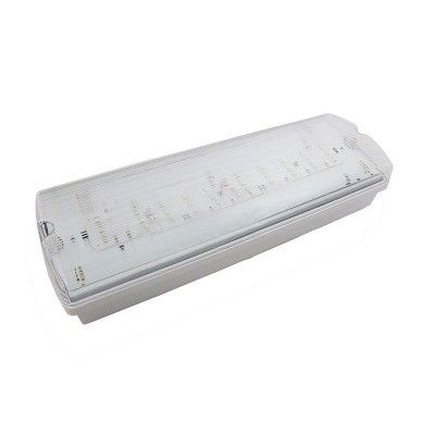 V-Tac 4W LED exit skilt - Til vegg/tak montering, 190 lumen, inkl. batteri og piktogrammer - Dimbar : Ikke dimbar, Kulør : Kald
