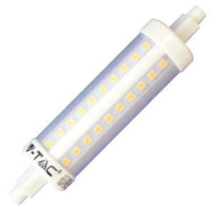 V-Tac R7S LED pære - 118mm, 7W, 230V, R7S - Dimbar : Ikke dimbar, Kulør : Varm