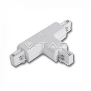 V-Tac T-skjøte for skinner - Hvit