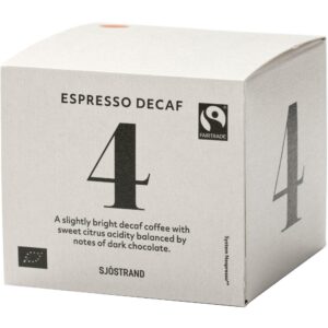 Sjöstrand N°4 Espresso Decaf Kapsler, 10-pack