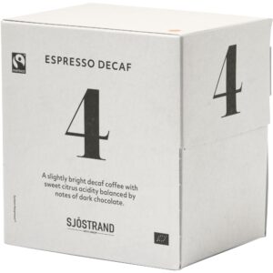 Sjöstrand N°4 Espresso Decaf Kapsler, 100 pack