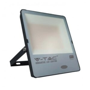 V-Tac 150W LED lyskaster - 100LM/W, innebygd skumringsrele, arbeidslampe, utendørs - Dimbar : Ikke dimbar, Farge på huset : Svart, Kulør : Varm