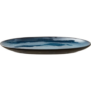 Bitz Ovalt fat 36x25 cm svart/mørkeblå