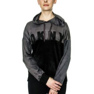 DKNY Modern Generation LS Top With Hood Svart polyester Medium Dame