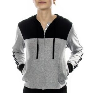 DKNY Spell It Out LS Hoodie Grå Small Dame