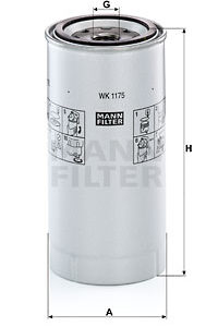 Drivstoffilter MANN-FILTER WK 1175 x
