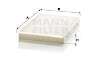Kupéfilter MANN-FILTER CU 25 002