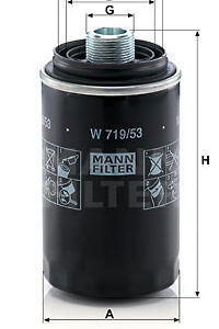 Oljefilter MANN-FILTER W 719/53