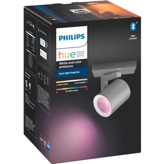 Philips Hue WCA Argenta Enkel Spotlight 5.7W Alu