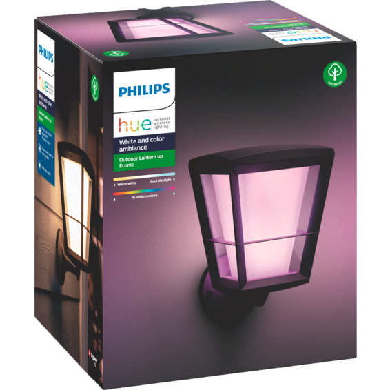 Philips Hue WCA Econic Vegglampe Opp Sort