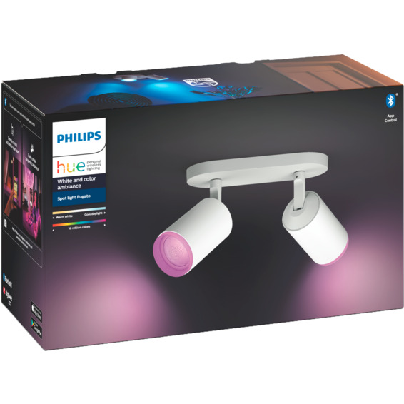 Philips Hue WCA Fugato Dobbel Spotlight 5.7W Hvit