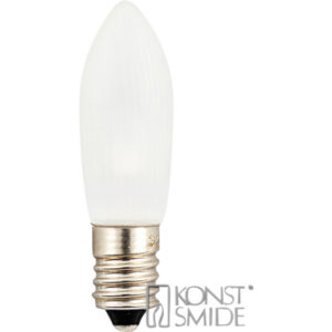 Reservelampe E10 universal 14V-55V LED 0,2W frostet 3pk Konstsmide
