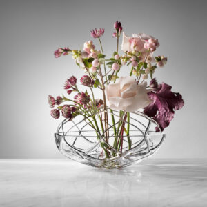 Orrefors Bloom Clear Vase Crystal 210mm