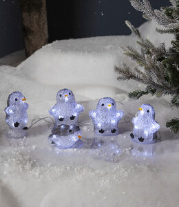 Star Trading Utendørsdekorasjon LED Pingviner